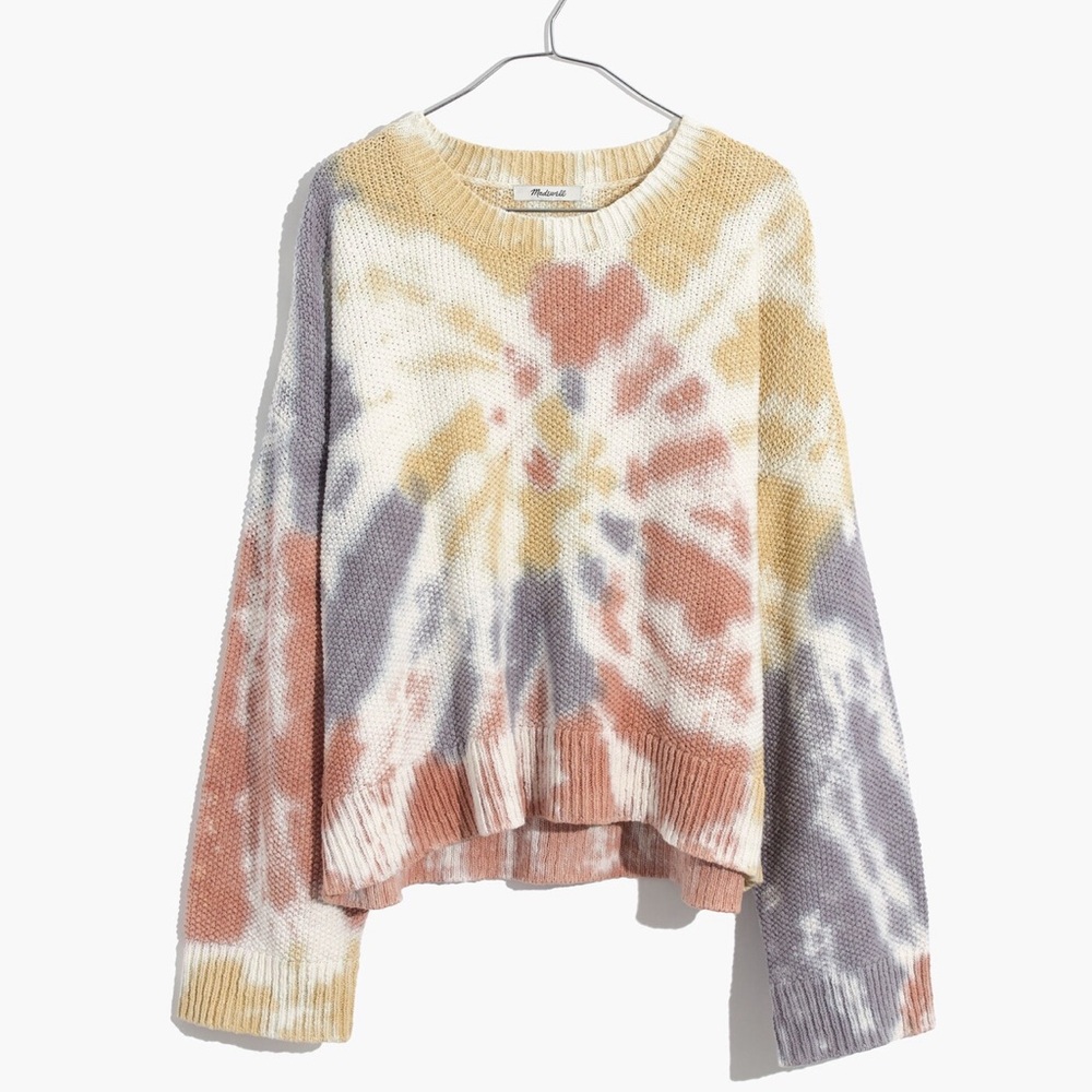 Madewell Tie-Dye Westford Pullover Sweater XXS